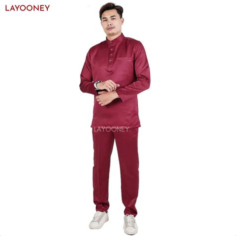 Jual Layooney Baju Teluk Belanga Pria Melayu Kurung Setelan Pakaian