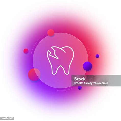 Dentist Set Icon Tooth Injection Anesthesia Root Mouth Enamel