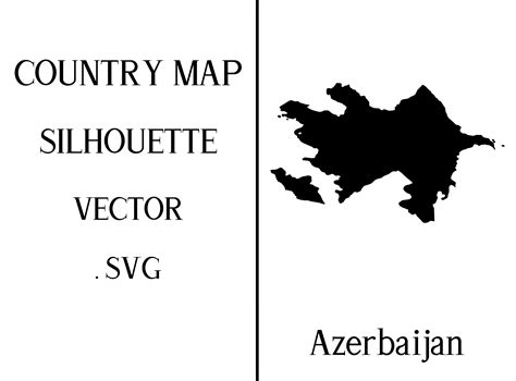 Azerbaijan Country Map Silhouette Svg Graphic By Mappingz Creative