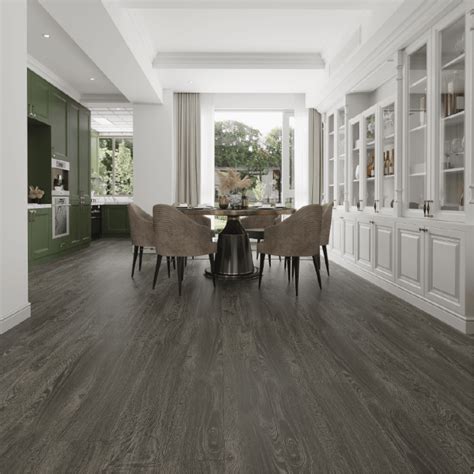 High Gloss Mm Graphite Grey Laminate Flooring Dfd