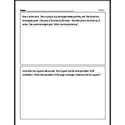 Fourth Grade Geometry Worksheets Geometry Word Problems