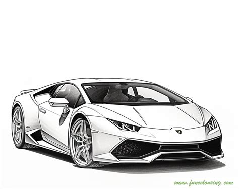 Lamborghini Coloring Page