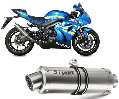 Exhaust Storm By Mivv Muffler Gp Steel For Suzuki Gsx R