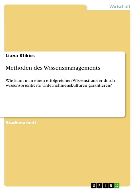 Amazon Methoden Des Wissensmanagements Wie Kann Man Einen