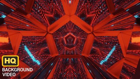 4K Abstract Tunnel VJ Motion Background Neon Light Tunnel Free VJ