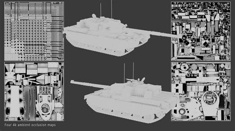 Chieftain Fv4201 Main Battle Tank 3d Model Animated Rigged Cgtrader