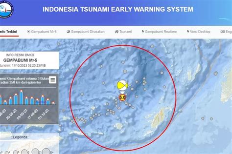 Meski Tidak Berpotensi Tsunami Gempabumi Tektonik M5 0 Di Laut Banda