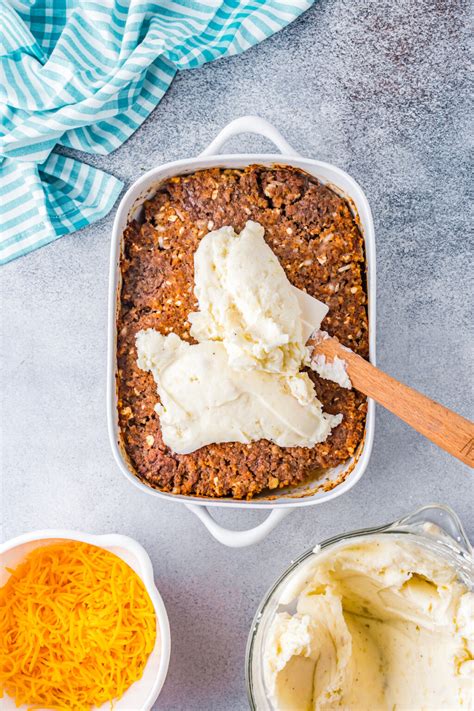 Loaded Potato And Meatloaf Casserole The Novice Chef