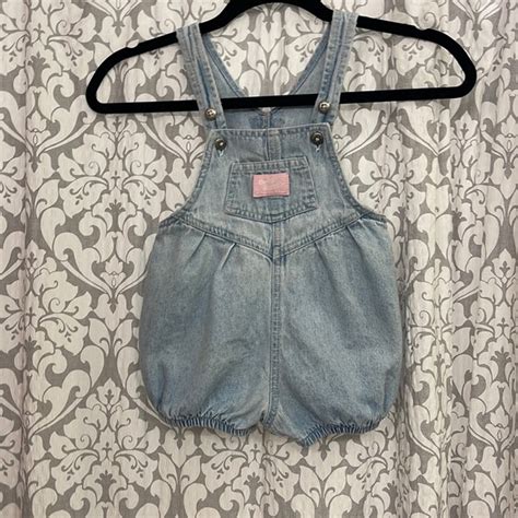 Oshkosh B Gosh Dresses Vintage Oshkosh Denim Bubble Vestbak Overall