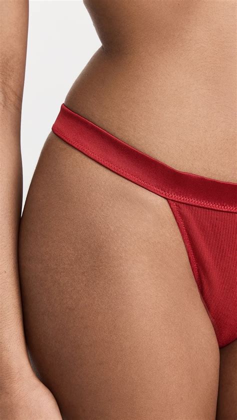 Kiki De Montparnasse Ribbed Intime Thong Shopbop