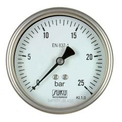 Bourdon Tube Pressure Gauges Stainless Steel SUKU