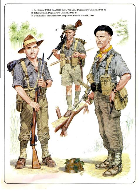 Uniformes Del Ej Rcito De Australia La Segunda Guerra Mundial