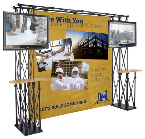 Truss Trade Show Booth Backdrop Includes 8x8 Custom Graphic