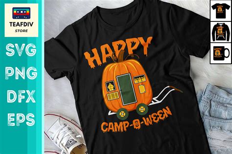 Happy Camp O Ween Camper Halloween SVG Graphic By TeafDiv Creative