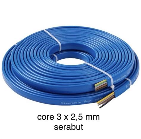 Jual Kabel Pompa Air Submersible X Mm Per Meter Cable Biru Blue