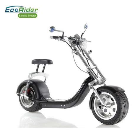 EcoRider 1200W 50KM Range 2 Wheel Electric Scooter With Front