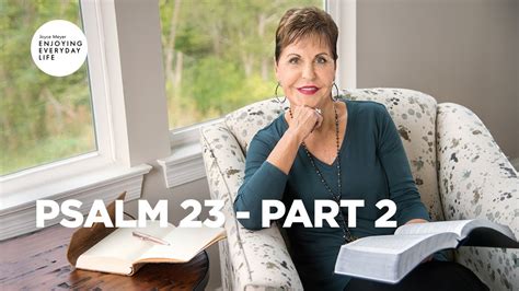 Psalm 23 Part 2 Joyce Meyer Enjoying Everyday Life Best Sermons