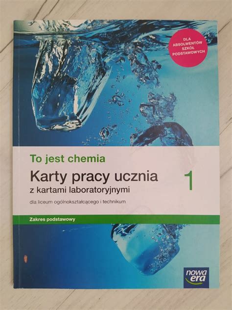 Karty Pracy Ucznia To Jest Chemia August W Olx Pl