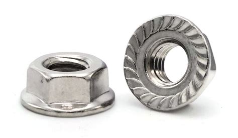 Flange Nuts Serrated Lock Nuts Stainless Steel Flange Nut All