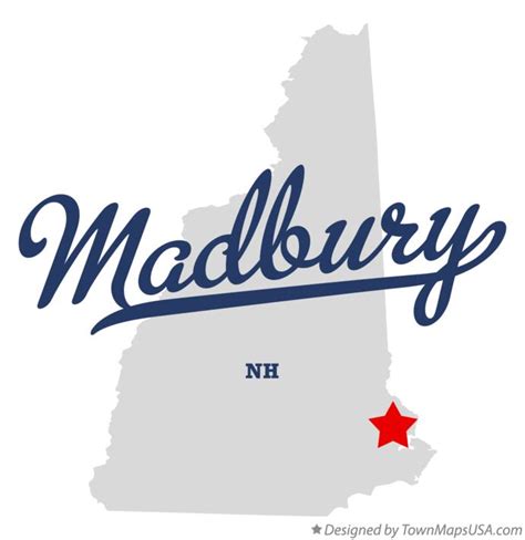 Map of Madbury, NH, New Hampshire