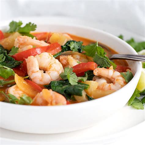 20 Minute Thai Red Curry Shrimp Seasons And Suppers