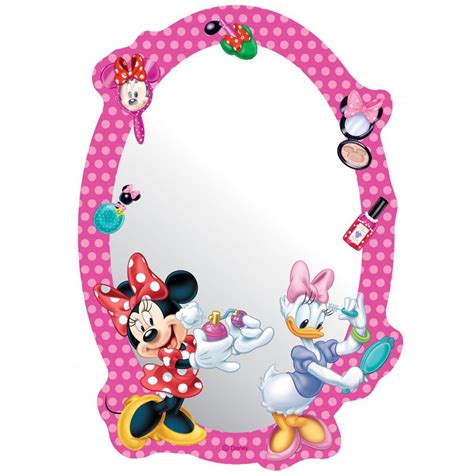 Miroir Minnie Et Daisy Disney Coloris Rose Violet Licence Disney