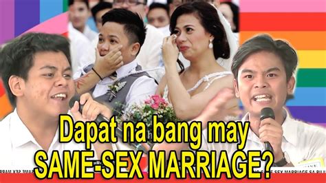 Same Sex Marriage Sa Pilipinas Agree Ka Iskoolmates Full Debate