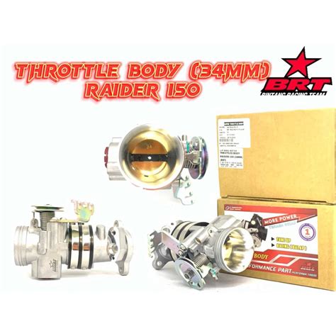 Brt Racing Raider 150cc Fi Throttle Body 34mm 36mm Shopee Malaysia