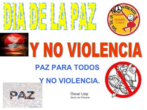 Día De La Paz Y La No Violencia