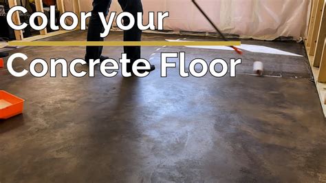 Color Your Concrete Floor Youtube