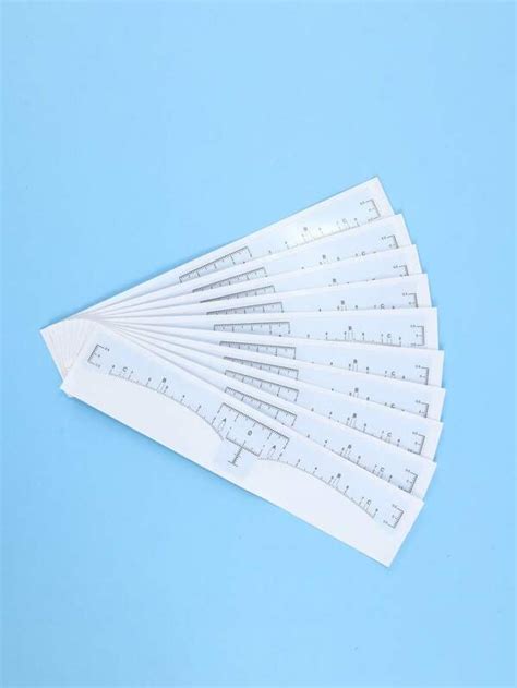 Pcs Eyebrow Ruler Disposable Brow Ruler Microblading Adhesive