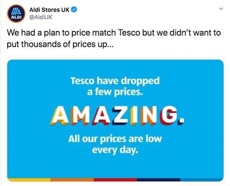 Aldi Reacts To Tescos Price Match Marketing With Counter Offensive