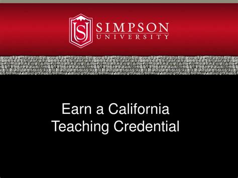 Ppt Earn A California Teaching Credential Powerpoint Presentation Free Download Id 4005469