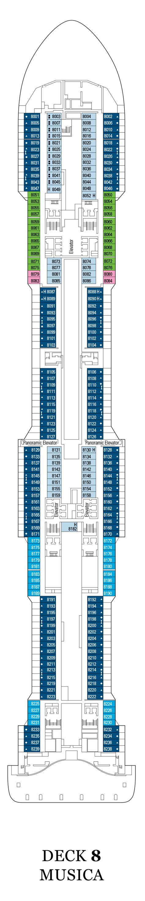 MSC Bellissima Deck Plans | CruiseInd