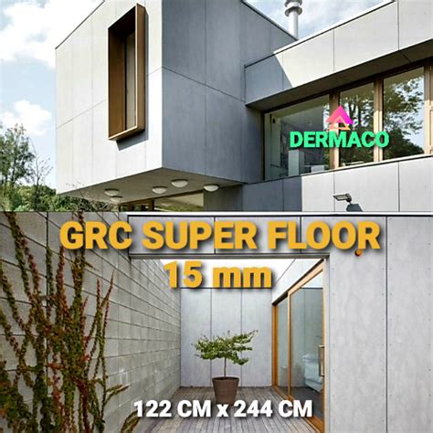 Jual SUPER FLOOR GRC 15 Mm LANTAI GRC 122 CM X 244 CM SUPER PANEL