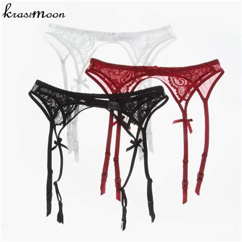 Buy Sexy Women Lace Black White Red Brand Garter