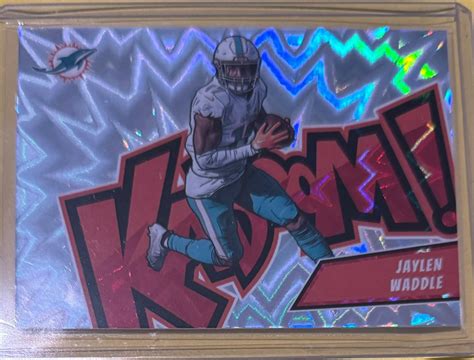 Jaylen Waddle 8 Prices 2023 Panini Absolute Kaboom Horizontal