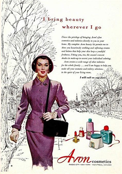 Ding Dong Avon Calling Vintage Mid Century Avon Lady Ads Tom