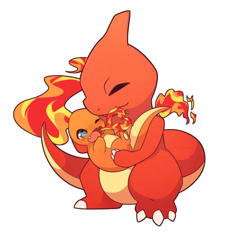 "Charmander and Charmeleon" by SeviYummy : ImaginaryKanto