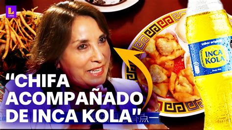 Dina Boluarte Promociona Chifa E Inca Kola En China Mi Plato