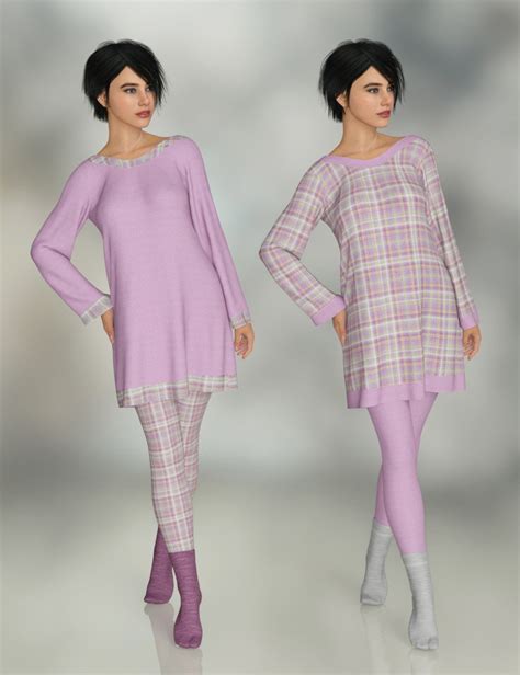 Dforce Gianna Pajama Set For Genesis Daz D