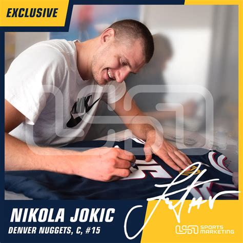 Nikola Jokic Nuggets Signed Autographed 2015 16 Panini Prizm RC 335