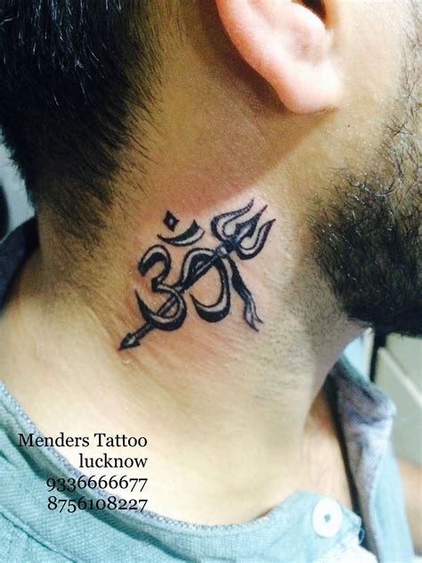 Om tattoo on neck tattoo In lucknow #tattooom #omtattoo #tattooindia ...