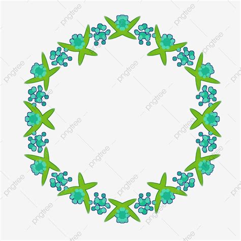 Green Leaf Wreath Clipart PNG Images Green Plant Wreath Illustration