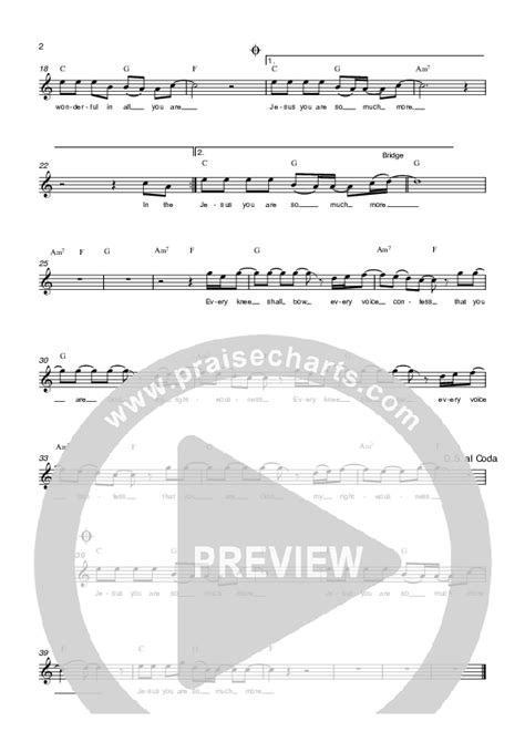 So Much More Sheet Music Pdf Parachute Band Praisecharts