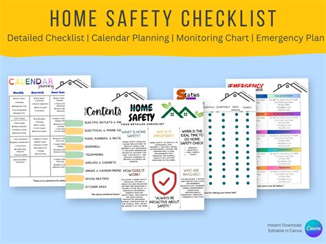 Home Safety Checklist Template Home Safety Planning For Adults Home