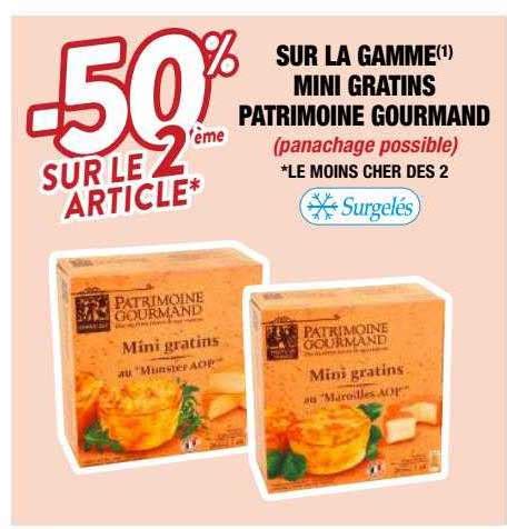 Promo La Gamme Mini Gratins Patrimoine Gourmand Chez Migros France