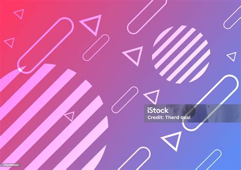 Geomatric Creative Background Design With Modern And Bright Color Stock Illustration Download