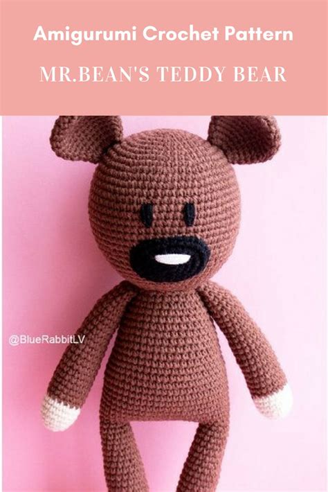 Amigurumi Mrbeans Teddy Bear Crochet Pattern Catroon Bearlanguages