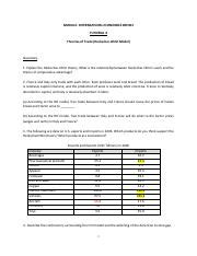 Tut 4 Theories Of Trade Heckscher Ohlin Model MODULE INTERNATIONAL